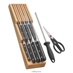 Zwilling pro 10 pièces, ensemble de blocs avec plateau à couteaux en bois de hêtre, naturel HV28V25 coutellerie