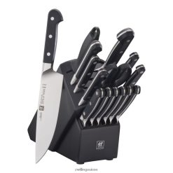 Zwilling pro 16 pièces, ensemble de blocs à couteaux, noir mat HV28V31 coutellerie