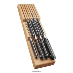 Zwilling Professional S 10 pièces, ensemble de blocs avec plateau à couteaux en bois de hêtre, naturel HV28V48 coutellerie