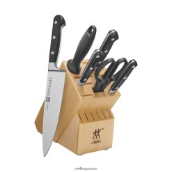Zwilling professionnel s 7 pièces, jeu de blocs à couteaux, naturel HV28V112 coutellerie