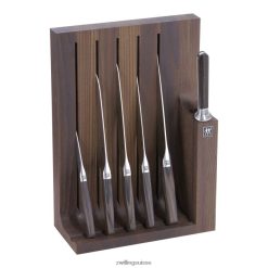 Zwilling twin 1731 7 pièces, jeu de blocs à couteaux, marron HV28V375 coutellerie